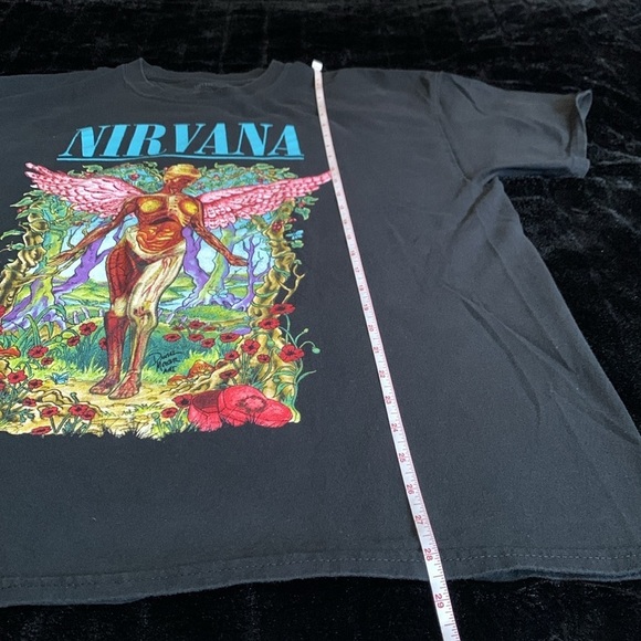 Nirvana Black In Utero Graphic Short Sleeve T-Shirt Adult Size XL - Picture 6 of 6